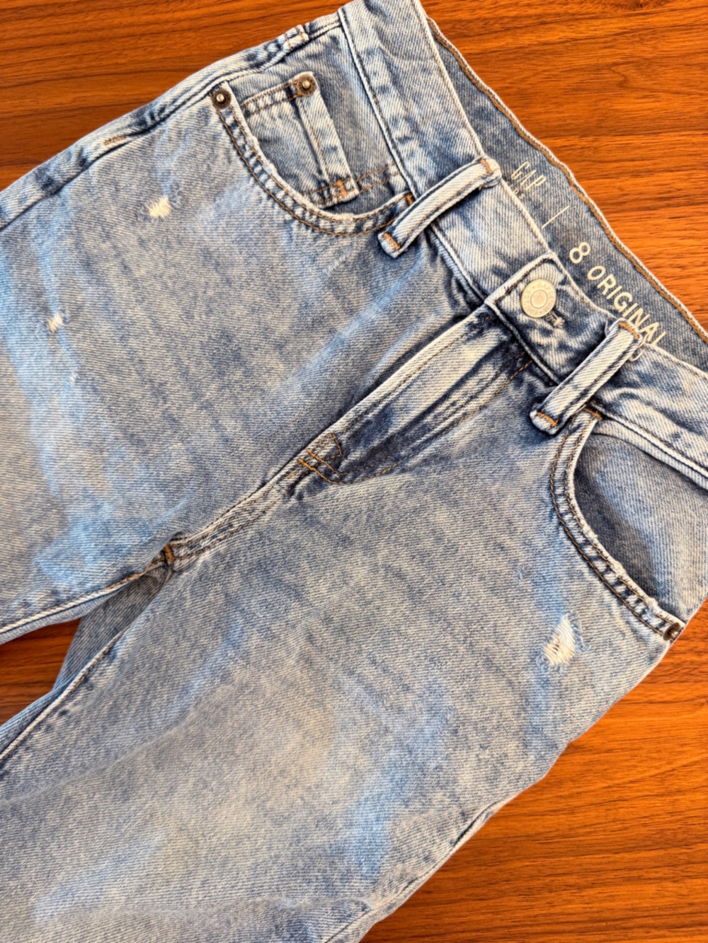 GAP kids lightly Distressed Light Blue Jeans